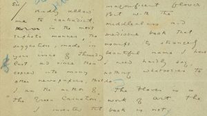 Carta Oscar Wilde Malta
